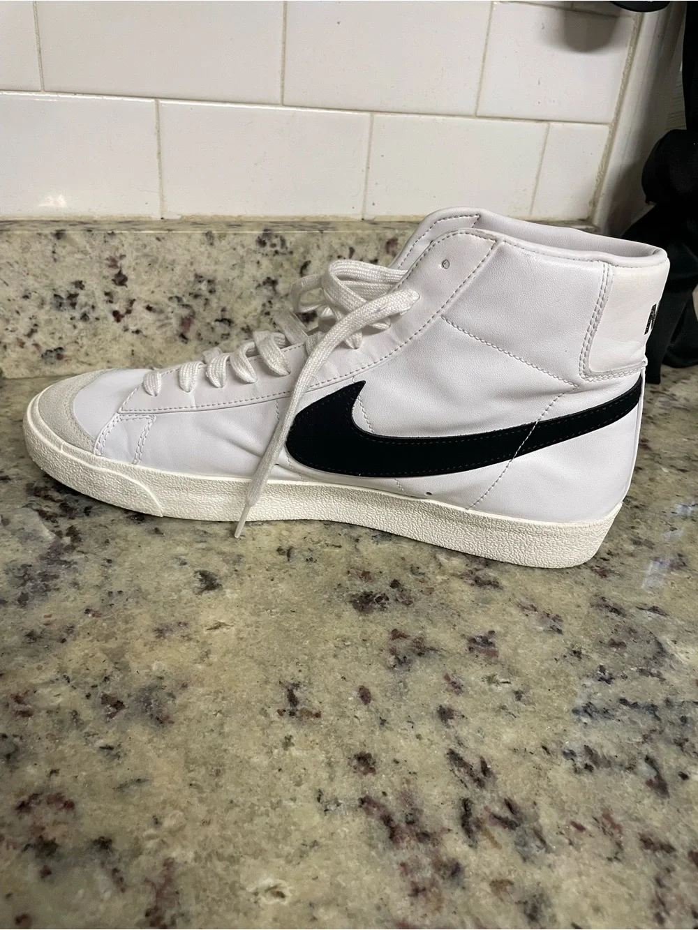 Nike white leather